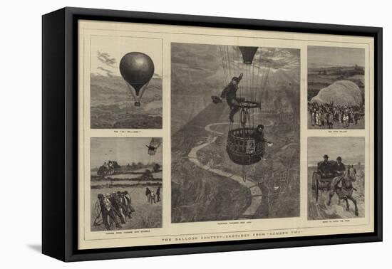 The Balloon Contest, Sketches from Number Two-William Lionel Wyllie-Framed Stretched Canvas