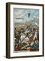 The Balloon 'Entreprenant, Flown by Coutelle, at the Battle of Fleurus, 1794-null-Framed Giclee Print