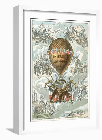 The Balloon of the Coronation of Napoleon-null-Framed Giclee Print