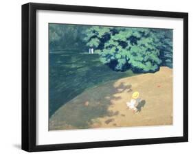 The Balloon or Corner of a Park with a Child Playing with a Balloon, 1899-Félix Vallotton-Framed Giclee Print