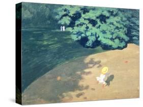 The Balloon or Corner of a Park with a Child Playing with a Balloon, 1899-Félix Vallotton-Stretched Canvas