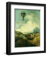 The Balloon Or, the Ascent of the Montgolfier-Francisco de Goya-Framed Giclee Print