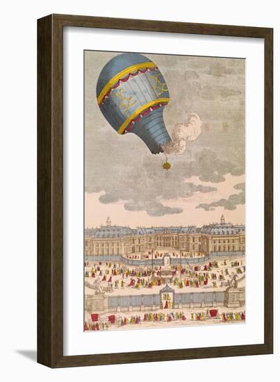 The Ballooning Experiment at the Chateau de Versailles, 19th September, 1783-null-Framed Giclee Print