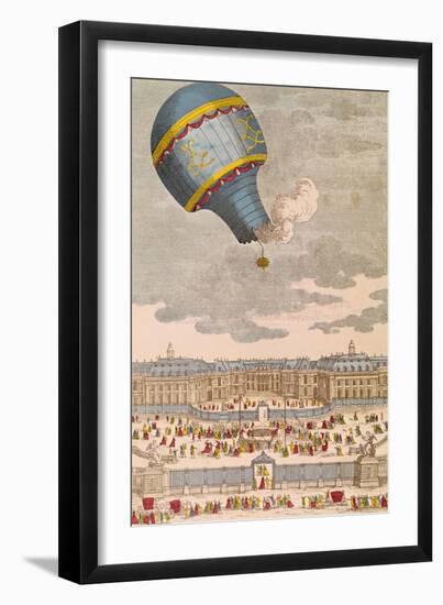 The Ballooning Experiment at the Chateau de Versailles, 19th September, 1783-null-Framed Giclee Print