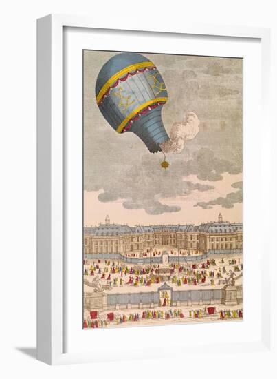 The Ballooning Experiment at the Chateau de Versailles, 19th September, 1783-null-Framed Giclee Print