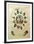 The Ballooning Game, with Illustrations of Different Hot Air Balloons, c.1784-null-Framed Premium Giclee Print