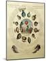 The Ballooning Game, with Illustrations of Different Hot Air Balloons, c.1784-null-Mounted Giclee Print