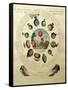 The Ballooning Game, with Illustrations of Different Hot Air Balloons, c.1784-null-Framed Stretched Canvas
