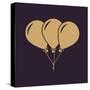 The Balloons Icon. Fun and Celebration, Birthday Symbol. Flat-Vladislav Markin-Stretched Canvas