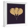 The Balloons Icon. Fun and Celebration, Birthday Symbol. Flat-Vladislav Markin-Framed Art Print