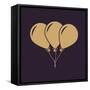 The Balloons Icon. Fun and Celebration, Birthday Symbol. Flat-Vladislav Markin-Framed Stretched Canvas