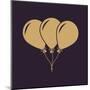 The Balloons Icon. Fun and Celebration, Birthday Symbol. Flat-Vladislav Markin-Mounted Art Print