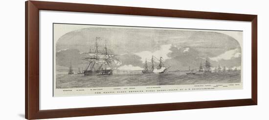 The Baltic Fleet Entering Winga Sound-Oswald Walters Brierly-Framed Giclee Print
