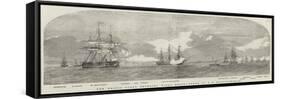 The Baltic Fleet Entering Winga Sound-Oswald Walters Brierly-Framed Stretched Canvas