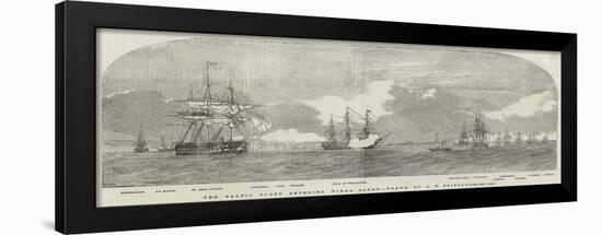 The Baltic Fleet Entering Winga Sound-Oswald Walters Brierly-Framed Giclee Print