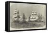 The Baltic Fleet Leaving Spithead-Edwin Weedon-Framed Stretched Canvas