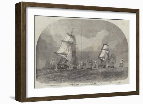 The Baltic Fleet Leaving Spithead-Edwin Weedon-Framed Giclee Print