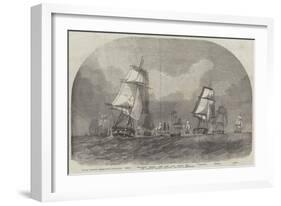 The Baltic Fleet Leaving Spithead-Edwin Weedon-Framed Giclee Print