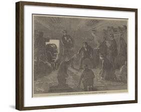 The Baltic Fleet Post-Office, on Board HMS The Duke of Wellington-null-Framed Giclee Print