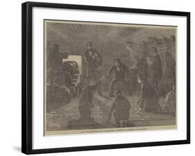 The Baltic Fleet Post-Office, on Board HMS The Duke of Wellington-null-Framed Giclee Print