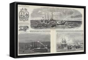 The Baltic Fleet-John Wilson Carmichael-Framed Stretched Canvas