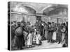 The Baltic Railway Station, Expulsion of Jews from St Petersburg, Russia, 1891-B Baruch-Stretched Canvas