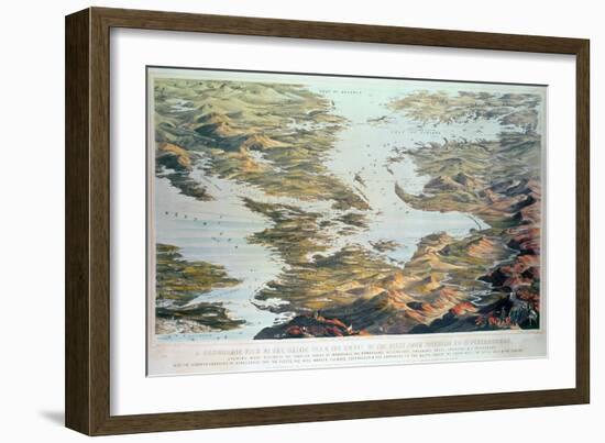 The Baltic Sea and Route of Fleet from Spithead to St. Petersburg, Pub.1855, Stannard and Dixonn-Thomas Packer-Framed Giclee Print