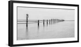 The Baltic Sea at the emergency harbour of Darßer Ort (promontory)-Jean Schwarz-Framed Photographic Print