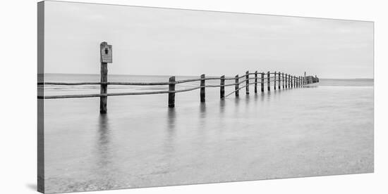 The Baltic Sea at the emergency harbour of Darßer Ort (promontory)-Jean Schwarz-Stretched Canvas