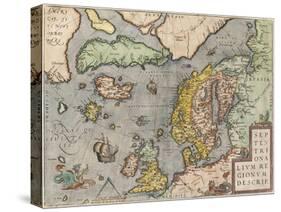 The Baltic Sea (From: Theatrum Orbis Terraru), C. 1608-1610-Abraham Ortelius-Stretched Canvas