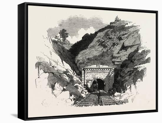 The Baltimore and Ohio Railway: Ringwood Tunnel, USA-null-Framed Stretched Canvas