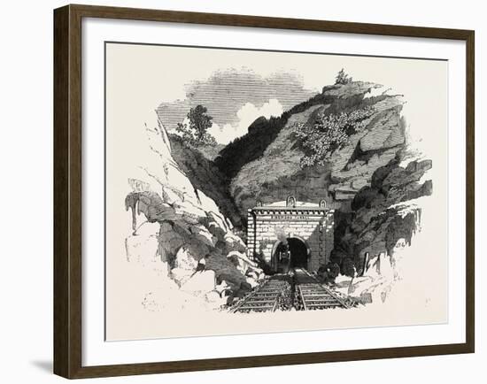 The Baltimore and Ohio Railway: Ringwood Tunnel, USA-null-Framed Giclee Print