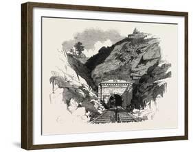 The Baltimore and Ohio Railway: Ringwood Tunnel, USA-null-Framed Giclee Print