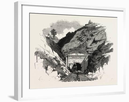 The Baltimore and Ohio Railway: Ringwood Tunnel, USA-null-Framed Giclee Print