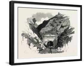 The Baltimore and Ohio Railway: Ringwood Tunnel, USA-null-Framed Giclee Print