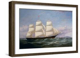 The Baltimore Clippership Carrier Dove, 1856-Samuel Walters-Framed Giclee Print