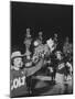 The Baltimore Colts' Cheerleaders Performing-null-Mounted Photographic Print
