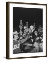 The Baltimore Colts' Cheerleaders Performing-null-Framed Photographic Print