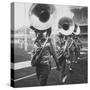 The Baltimore Colts' Marching Band Leaving the Field-null-Stretched Canvas