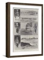 The Baluchistan Disturbance, Views and Military Types of the District-Charles Auguste Loye-Framed Giclee Print