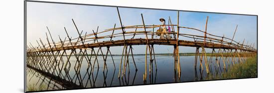 The Bamboo Bridge-Nhiem Hoang The-Mounted Giclee Print