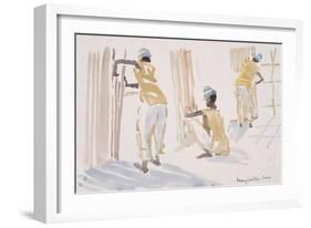 The Bamboo Fence, Senegal, 2003-Lucy Willis-Framed Giclee Print