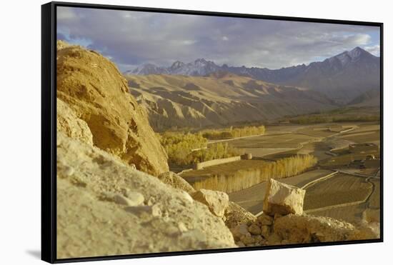 The Bamiyan Valley and the Koh-I-Baba Range of Mountains, Afghanistan-Sybil Sassoon-Framed Stretched Canvas