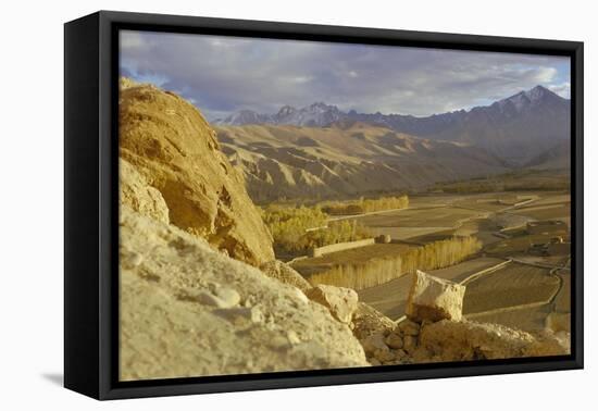 The Bamiyan Valley and the Koh-I-Baba Range of Mountains, Afghanistan-Sybil Sassoon-Framed Stretched Canvas