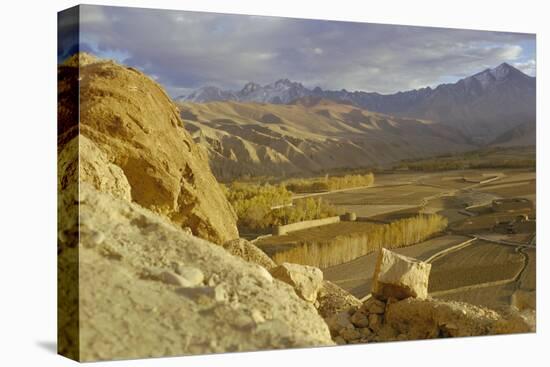 The Bamiyan Valley and the Koh-I-Baba Range of Mountains, Afghanistan-Sybil Sassoon-Stretched Canvas