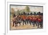 The Band of the Irish Guards March Through Hyde Park-Harry Payne-Framed Premium Giclee Print