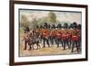 The Band of the Irish Guards March Through Hyde Park-Harry Payne-Framed Premium Giclee Print