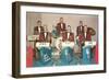 The Band, Retro-null-Framed Art Print