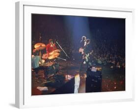 The Band the Sex Pistols Performing at their Last Show-David Mcgough-Framed Premium Photographic Print