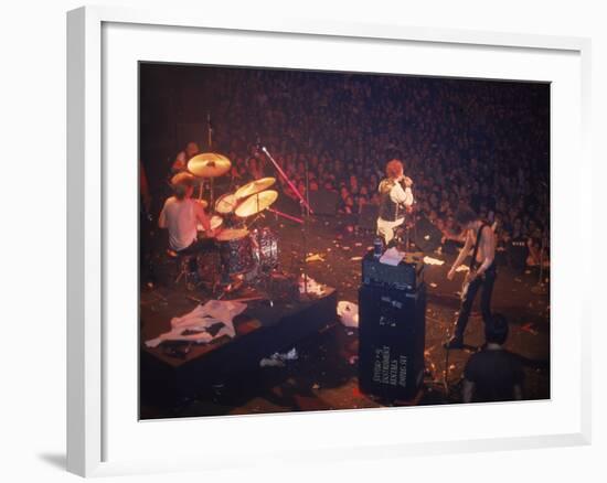 The Band the Sex Pistols Performing at their Last Show-David Mcgough-Framed Premium Photographic Print